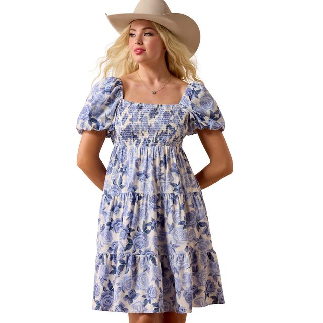 Ariat Sweetie Dress In Roses Are Blue