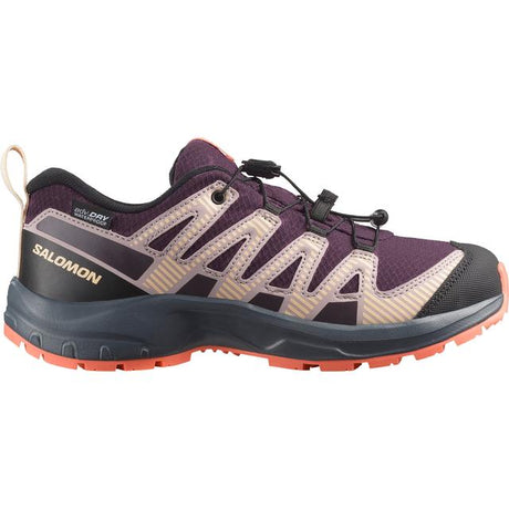 Salomon Unisex Xa Pro V8 Wp J Plum Kitten / Turbulence