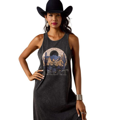 Ariat Desert Mirage Dress In Black Mineral Wash