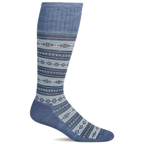 Sockwell Womens Southwest Stripe Bluestone