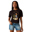 Ariat Night Sky Cowgirl T-shirt In Black
