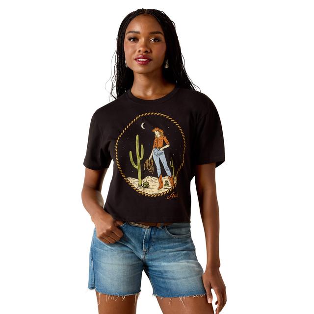 Ariat Night Sky Cowgirl T-shirt In Black
