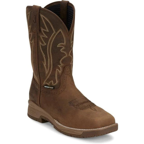 Justin Nitread 11" Composite Toe Work Boots Dark Brown