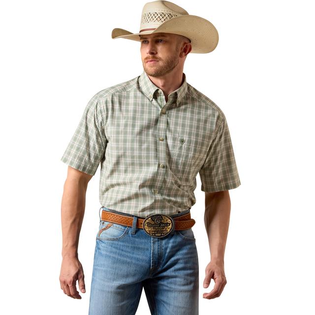 Ariat Pro Series Shane Classic Fit Shirt In Loden Frost Plaid