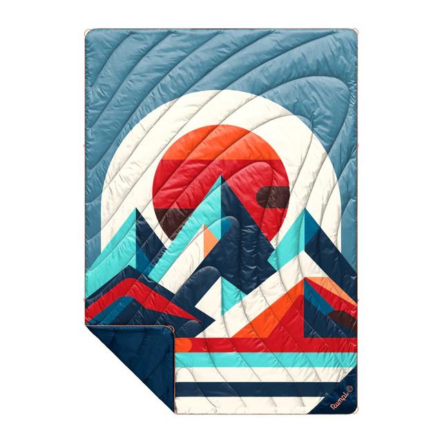 Rumpl Original Puffy 2 Person Blanket - Cascade Fade Radiant Peak Eclipse