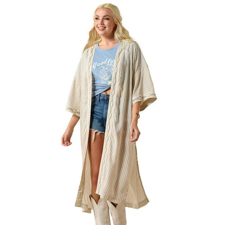 Ariat Bella Duster In Twill Stripe