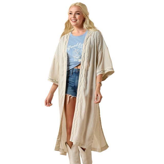 Ariat Bella Duster In Twill Stripe