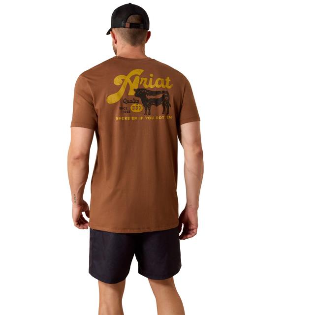 Ariat Bbq Smoke Classic Fit T-shirt In Soft Silt Cotton