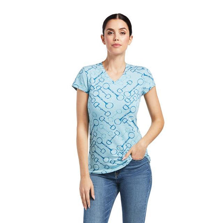 Ariat Snaffle T-shirt Milky Blue Heather