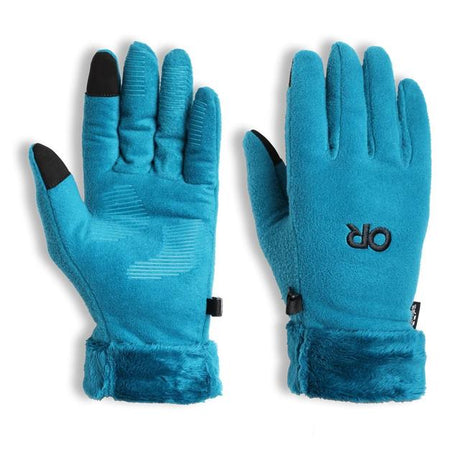 Outdoor Research Womens Fuzzy Sensor Gloves Aurora