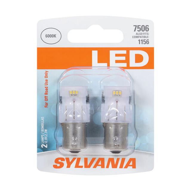 Sylvania Automotive Sylvania 7506 White Syl Led Mini Bulb, 2 Pack