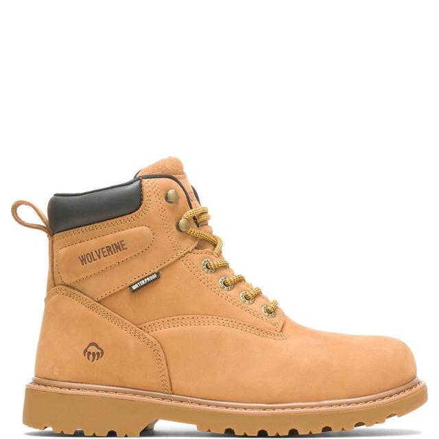Wolverine Floorhand Waterproof Steel-toe 6" Work Boot Wheat