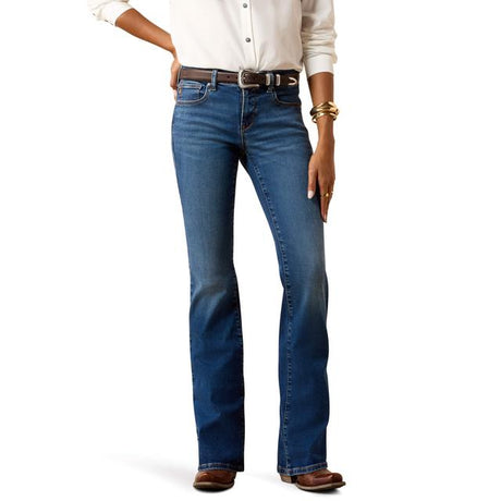 Ariat Perfect Rise Revel Vilma Ultrastretch Boot Cut Jeans In Oasis Long By Ariat