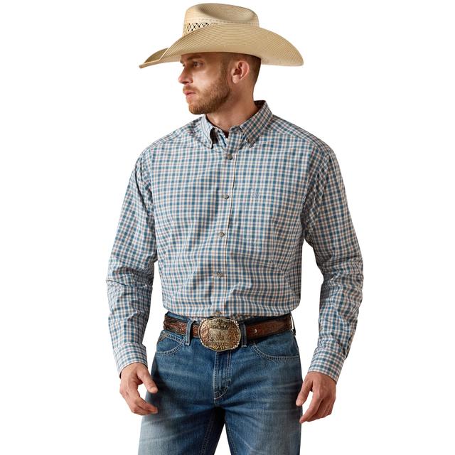 Ariat Pro Series Truitt Classic Fit Shirt In Deep Dive Plaid