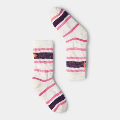 Smartwool ' Hike Striped Crew Socks Moonbeam