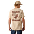 Ariat Cowboy Up Classic Fit T-shirt In Natural Cotton