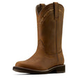 Ariat Kearney Round Toe Cowgirl Boots In Distressed Brown
