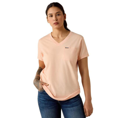 Ariat Rebar Workman T-shirt In Tropical Peach