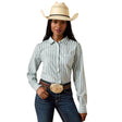 Ariat Kirby Pro Shirt In Green Bay Stripe