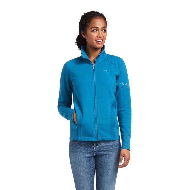 Ariat Largo Full Zip Sweatshirt Saxony Blue
