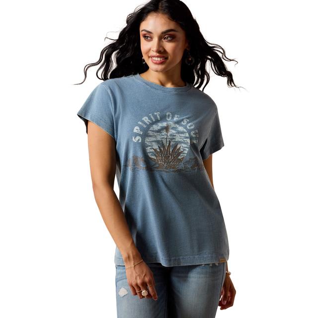 Ariat Spirit Of Soul T-shirt In Light Washed Indigo
