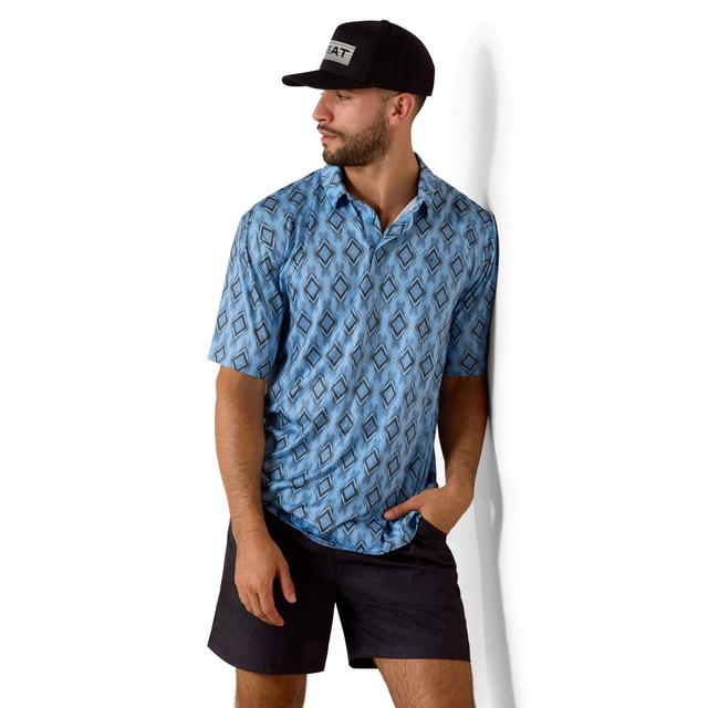 Ariat 360 Airflow Polo Shirt In Blissful Blue