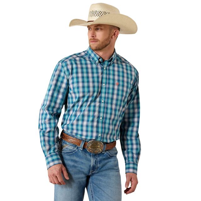 Ariat Pro Series James Classic Fit Shirt In White Plaid