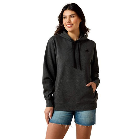 Ariat Logo 2.0 Hoodie In Charcoal Heather