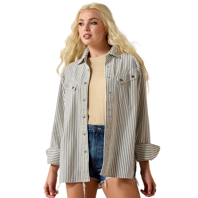 Ariat Charleston Shirt In Twill Stripe