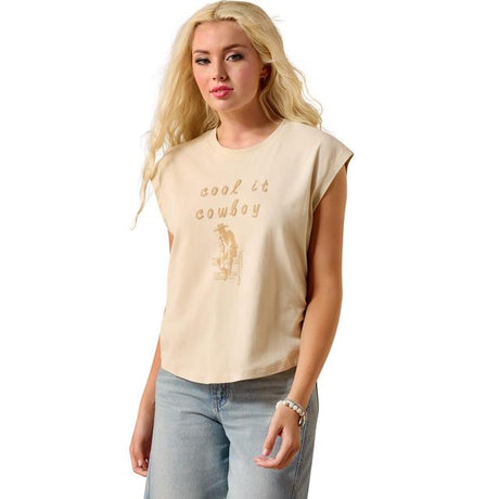 Ariat Cool It T-shirt In Oyster Grey