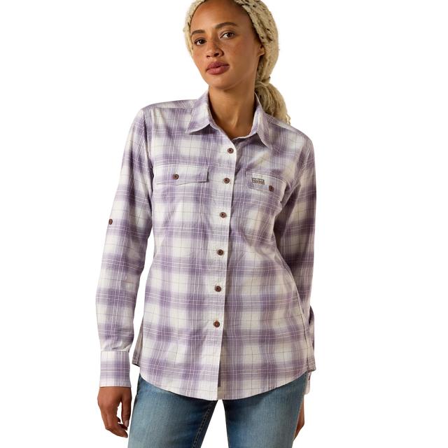 Ariat Rebar Made Tough Durastretch Work Shirt In Thistle