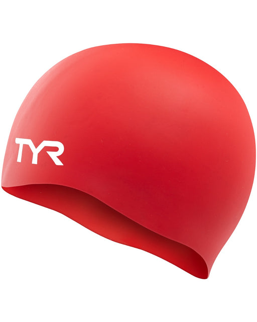 Tyr Adult Silicone Wrinkle-free Swim Cap - 610 Red