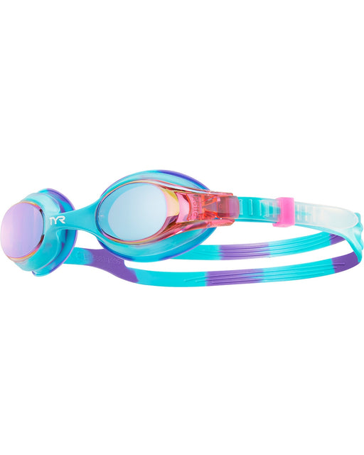 Tyr Kids' Mirrored Swimple Tie Dye Goggles - 547 Pur/pink