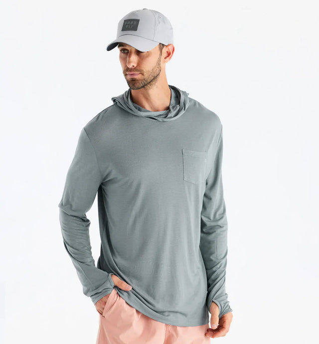 Free Fly Apparel Men's Bamboo Lightweight Hoodie - Slate Slate