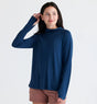 Free Fly Apparel Women's Bamboo Lightweight Hoodie II - True Navy True Navy