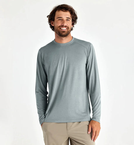 Free Fly Apparel Men's Bamboo Lightweight Long Sleeve Slate