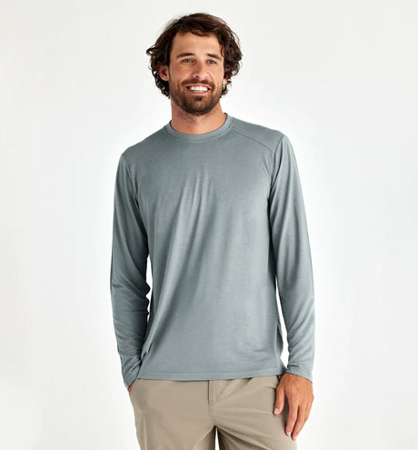 Free Fly Apparel Men's Bamboo Lightweight Long-Sleeve - Slate Slate