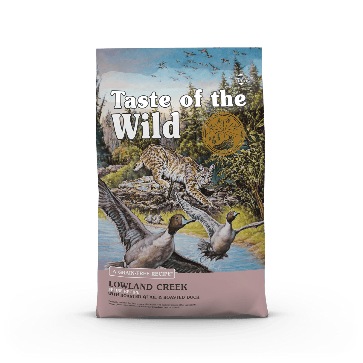 Taste of the Wild Lowland Creek Feline Recipe with Roasted Quail & Roasted Duck - 5 LB Roasted Quail & Roasted Duck