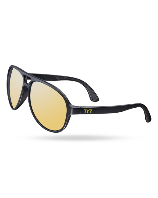 Tyr Goldenwest Xl Aviator Hts Polarized Sunglasses Gold/black