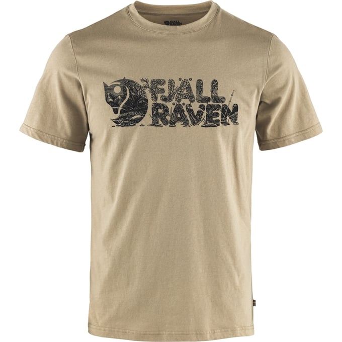Fjallraven Men's Lush Logo T-Shirt - Fossil Fossil