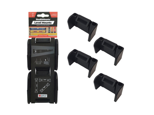 StealthMounts Universal Level Mounts Black