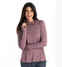 Free Fly Apparel Women's Bamboo Lightweight Hoodie II Sea moss purple