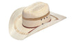 Ariat Mens 2 Cord Bangora Straw Hat Tan / Ivory