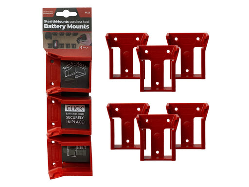 StealthMounts M18 Battery Mounts Red