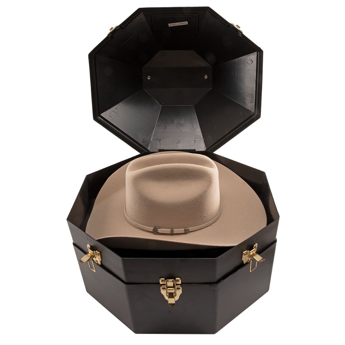 M&F Western Products Hard Plastic Double Hat Can - Black