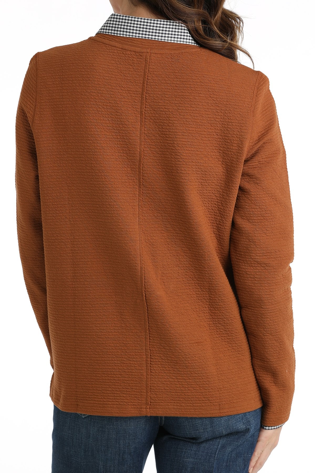 Cinch Women's Textured Sweatshirt - Copper - (MAK9205001)