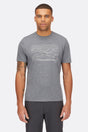 Rab Men's Mantle Outline Tee - Beluga Marl Beluga Marl
