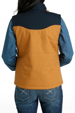 Cinch Women's Concealed Carry Bonded Vest Brown / Navy