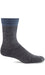 Sockwell Men's Free'N Easy Relaxed Fit Sock - Charcoal Charcoal