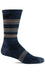 Sockwell Men's Parks Twill Crew Moderate Graduated Compression Sock - Denim Denim